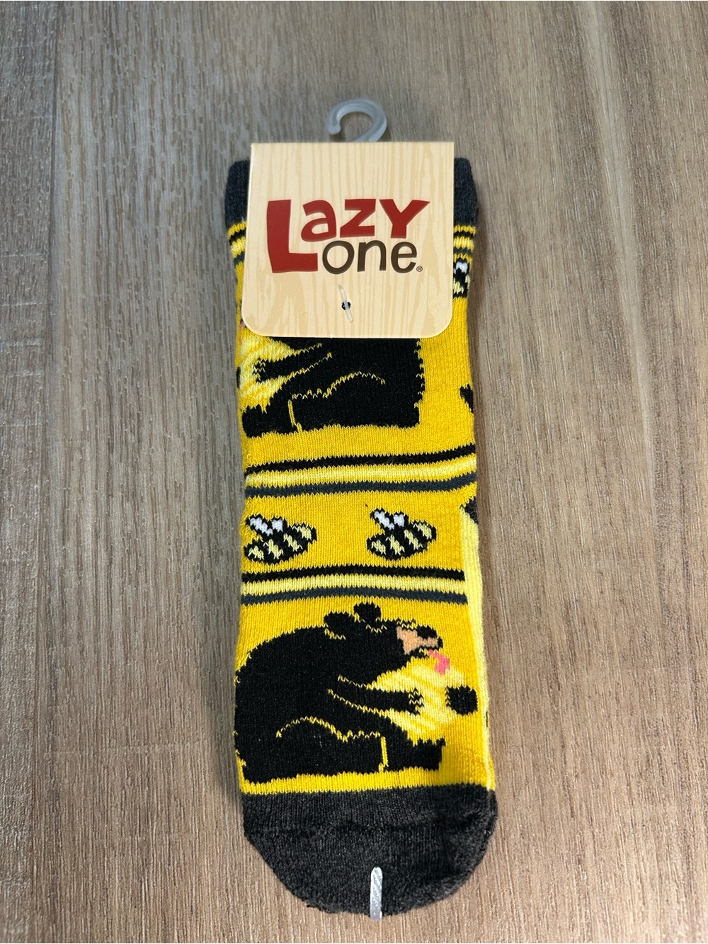 Lazy One Yellow "Too Sweet" Infant Socks with Black Accents